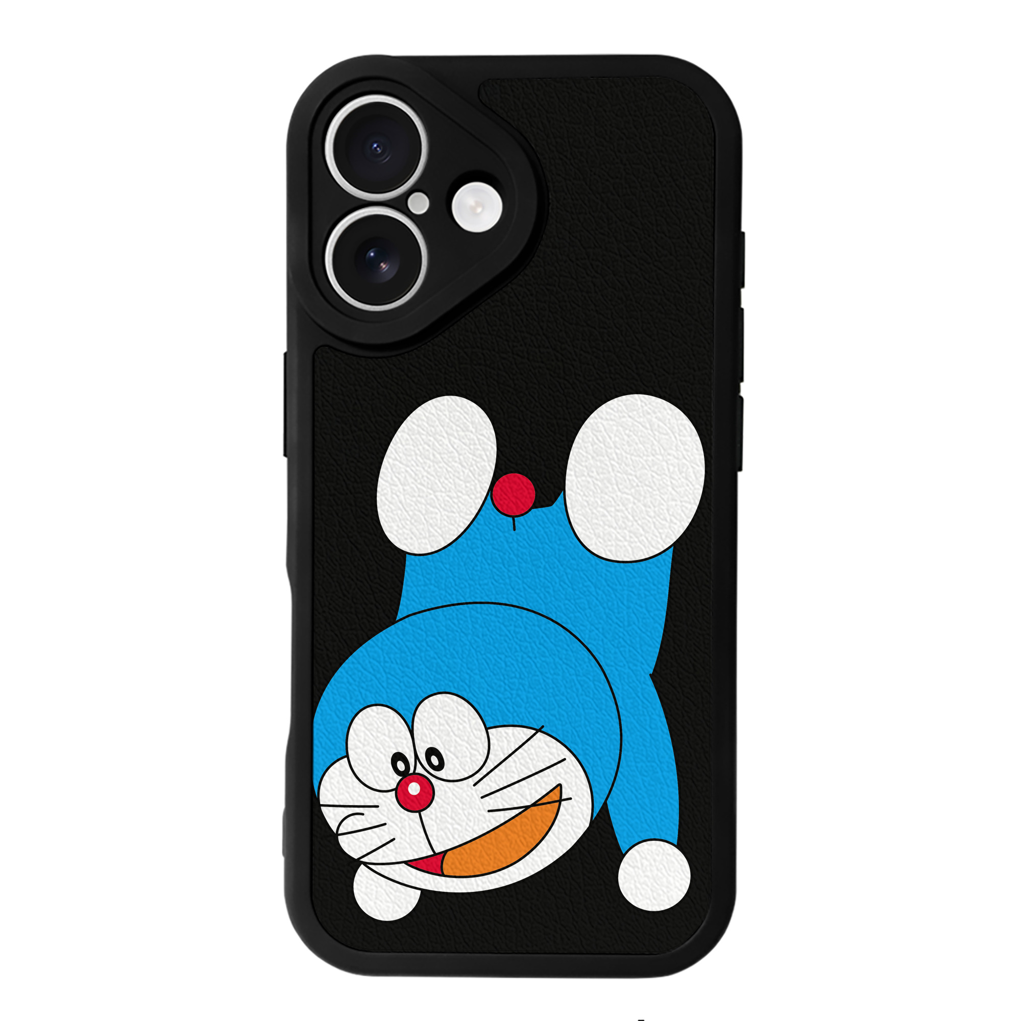 （画像用） ドラえもん Doraemon 【iPhone 16シリーズ対応】シリコンスマホケース（レザー調） 材質：シリコン